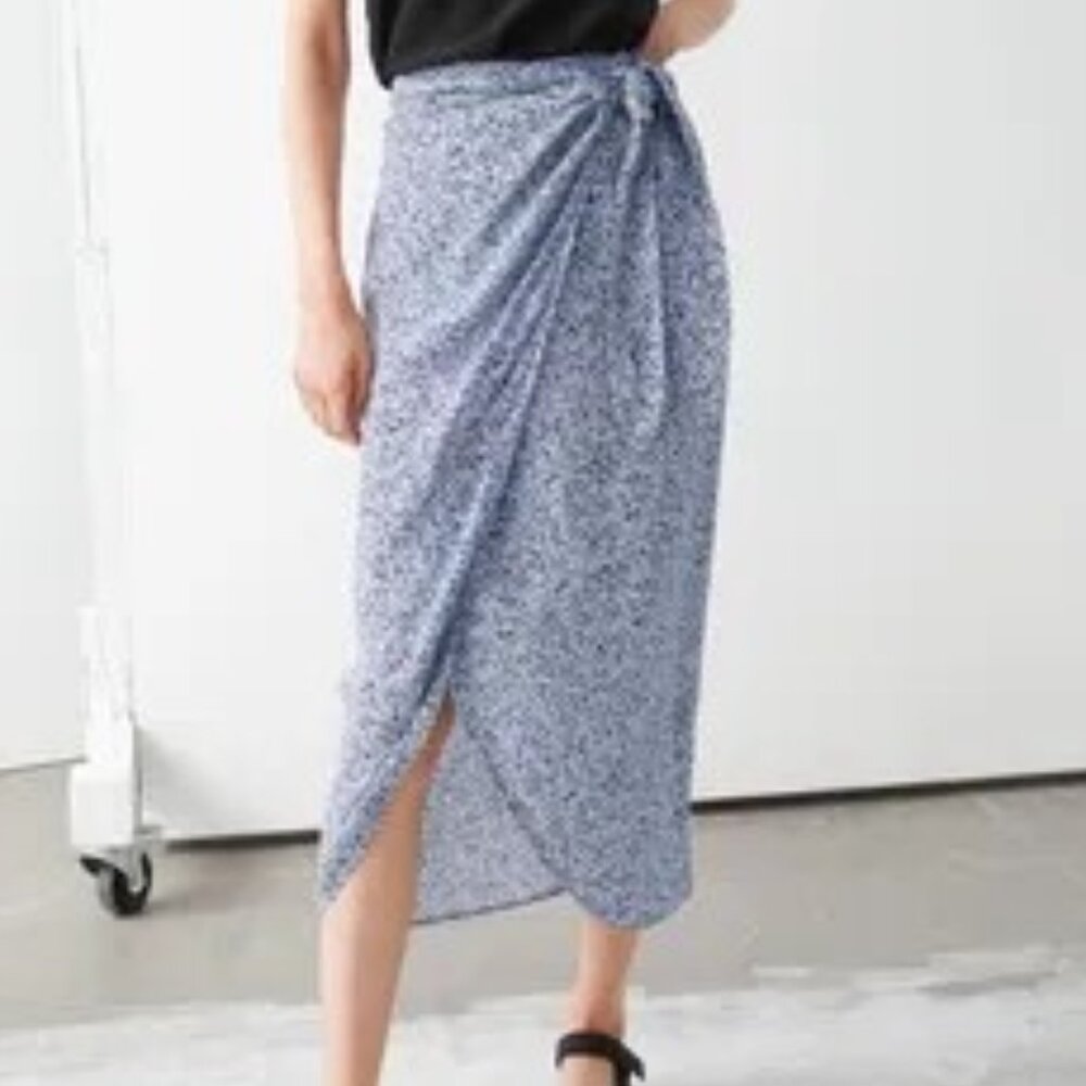 & Other Stories Scarf Tie Maxi Scarf Skirt